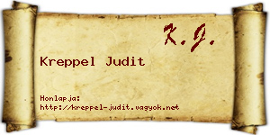 Kreppel Judit névjegykártya